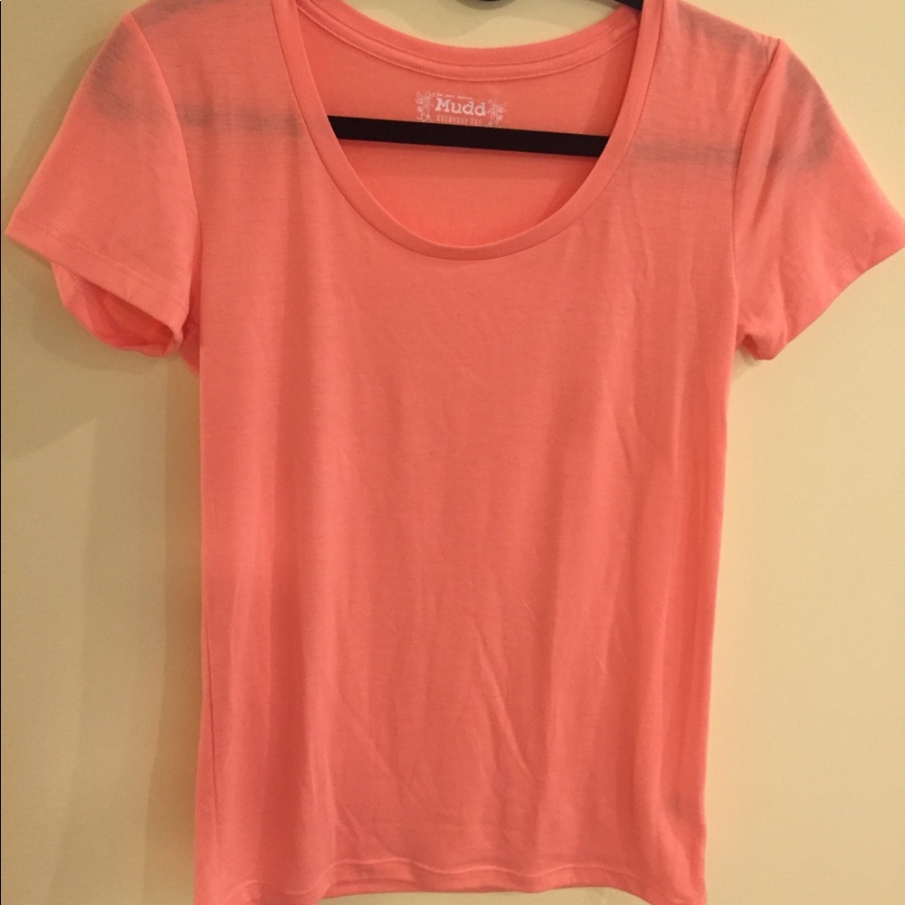 super soft tee in bright mango